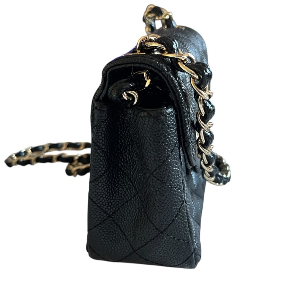 CHANEL Black Quilted Crossbody Bag small - Picture 3 of 12